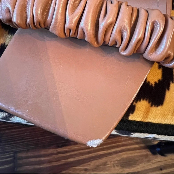 LULUS Twyy Medium Nude High Heel Sandals Square Toe Strappy Scrunchie Sandals - Picture 6 of 10